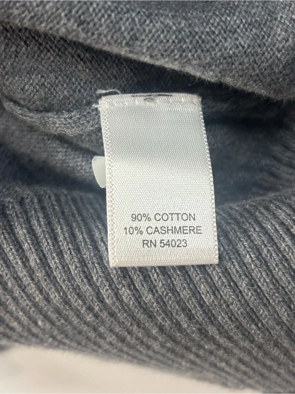 Banana Republic Sweater Mens 2XL Tall Grey Pullover Vneck Cotton Blend Top